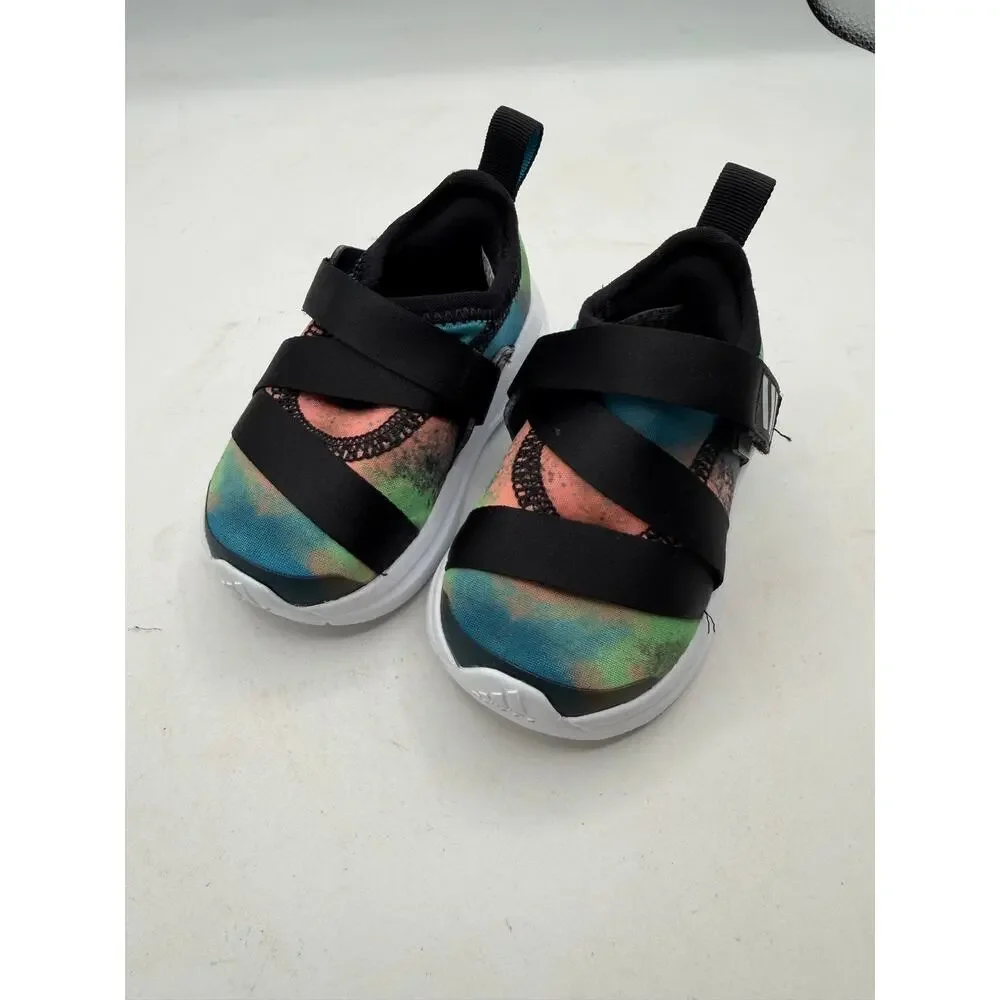 Adidas FortaRun X I Toddler Slip On Shoes - Tie Dye Print - Size 4K FY3866 -NIB